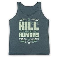 Men's Kill All Humans Funny Slogan Tank Top Vest