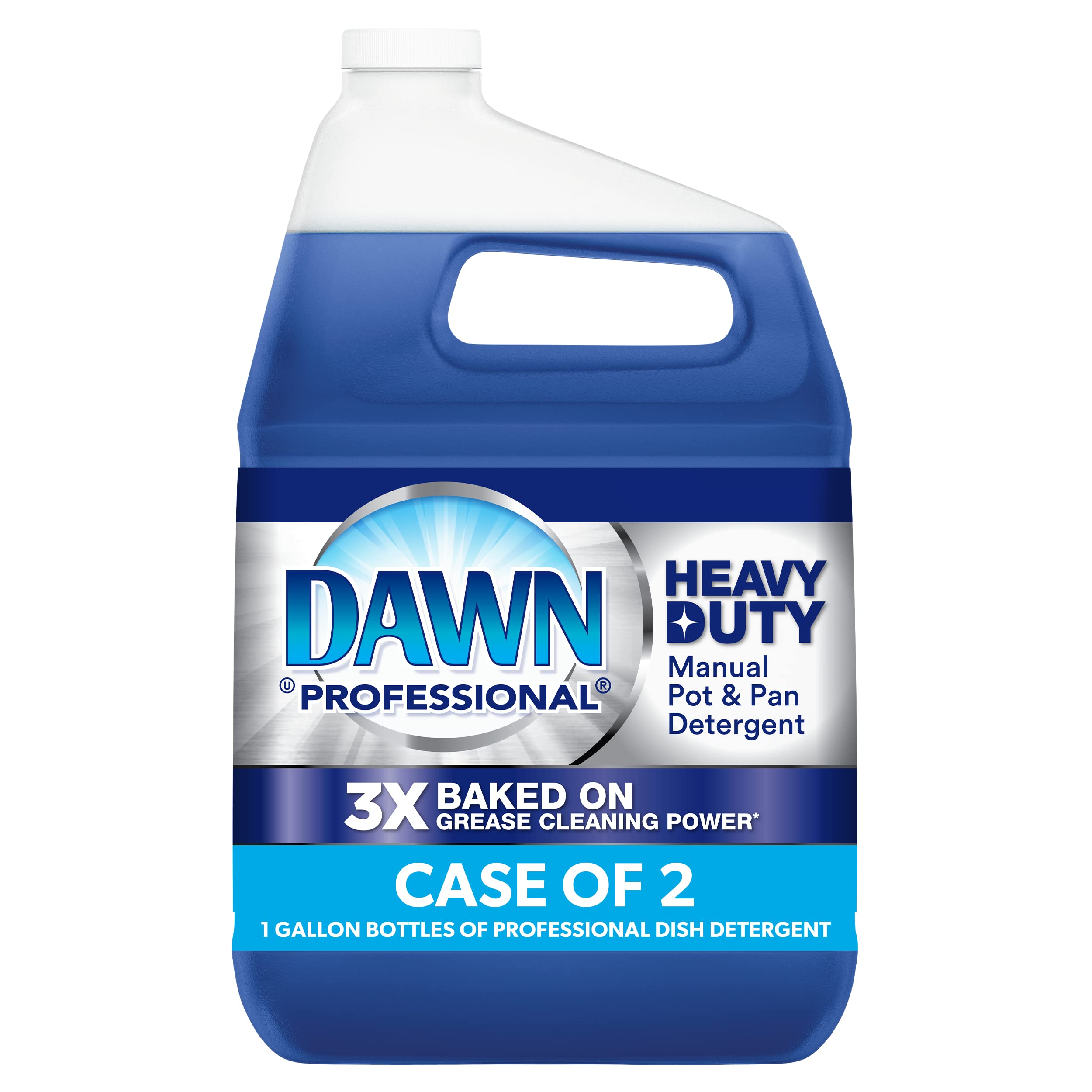 Dawn Professional Heavy Duty Manual Pot and Pan Dish Soap Detergent, 1 Gallon (Case of 2)
