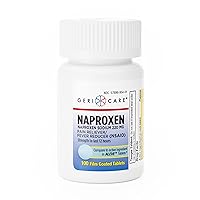 GeriCare Naproxen Sodium Tablets, 220mg (100 Count)- NSAID Extra-Strength Pain Relief for Headache, Arthritis, Muscle Aches, Menstrual Cramps- Film-Coated Naproxen, Anti-Inflammatory & Fever Reducer
