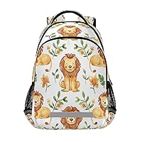 Kid Cartoon Lion Backpack,Elementary School Backpack Lion Kid Bookbag for Boy Girl Ages 5 to 13,1
