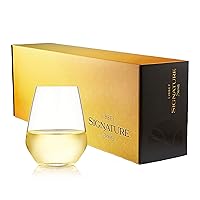 Signature Greenwich Stemless Wine Gift Set of 4, 18-ounce