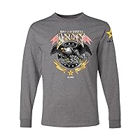 U.S. Army Eagle Loyalty & Respect Armed Forces American Sleeve Flag Mens Long Sleeve Shirt