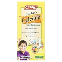 Children's Liquid Calcium with Magnesium & Zinc, Peach and Mango, 16 fl oz (474 ml)
