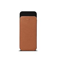 Sena Leather Phone Sleeve Cell Phone Pouch for iPhone 14 Plus/iPhone 14 Pro Max, Full-Grain Leather Cellphone Sleeve Lightweight, Slim Profile, Featuring a Soft Microfiber Lining, Tan (SFD51606US)