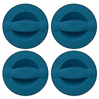 Pyrex 516-RRD-PC 2-Cup Adriatic Blue Measuring Cup Lid - 4-Pack Made in the USA