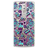 TPU Case Replacement for Nokia 9 PureView Xr20 1 Plus 8.3 5G 8.1 C30 C01 X10 Smiley Design Soft Slim fit Trippy Flexible Print Retro Pizza Tattoo Lightweight Psychedelic Clear Silicone