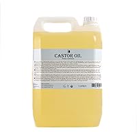 Castor Carrier Oil - 5 litres - Pure & Natural Oil Perfect for Hair, Face, Nails, Aromatherapy, Massage and Oil Dilution Vegan GMO Free