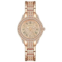 Fashion Women Watches Crystal Rhinestone Watches Luxury Female Rose Gold Quartz Wristwatches Ladies Dress Watches