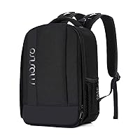 MOSISO Camera Backpack, DSLR/SLR/Mirrorless Photography Camera Case Buffer Padded Shockproof Camera Bag with Customized Modular Inserts&Tripod Holder Compatible with Canon,Nikon,Sony etc, Black