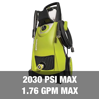 Sun Joe SPX3000 14.5-Amp Electric High Pressure Washer, Cleans Cars/Fences/Patios
