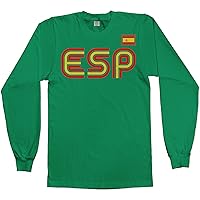 Threadrock Men's Spain Athletic Retro Series Long Sleeve T-Shirt