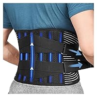 Adjustable Back Lumbar Support Belt Pull Waist Orthopedic Brace Spine Relaxed Decompression Anti-skid Breathable (Color : D, Size : X-Large)