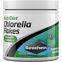 Seachem NutriDiet Chlorella Fish Flakes - Natural Probiotic Formula 30g/1oz (ASM1112)