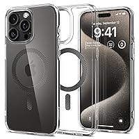 Spigen Magnetic Ultra Hybrid MagFit Designed for iPhone 15 Pro Max Case, [Compatible with MagSafe] [Anti-Yellowing] [Military-Grade Protection] (2023) - Carbon Fiber