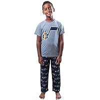 Ultra Game NBA Boys 2 Piece Tee Shirt & Lounge Pants Pajama Set (Sizes 4-20)