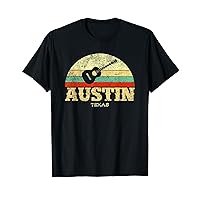 Retro Austin Texas Guitar Shirt Vintage Lone Star State Tee T-Shirt