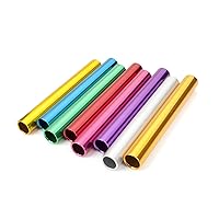 8 Pieces Official Aluminum Track & Field Races Relay Batons