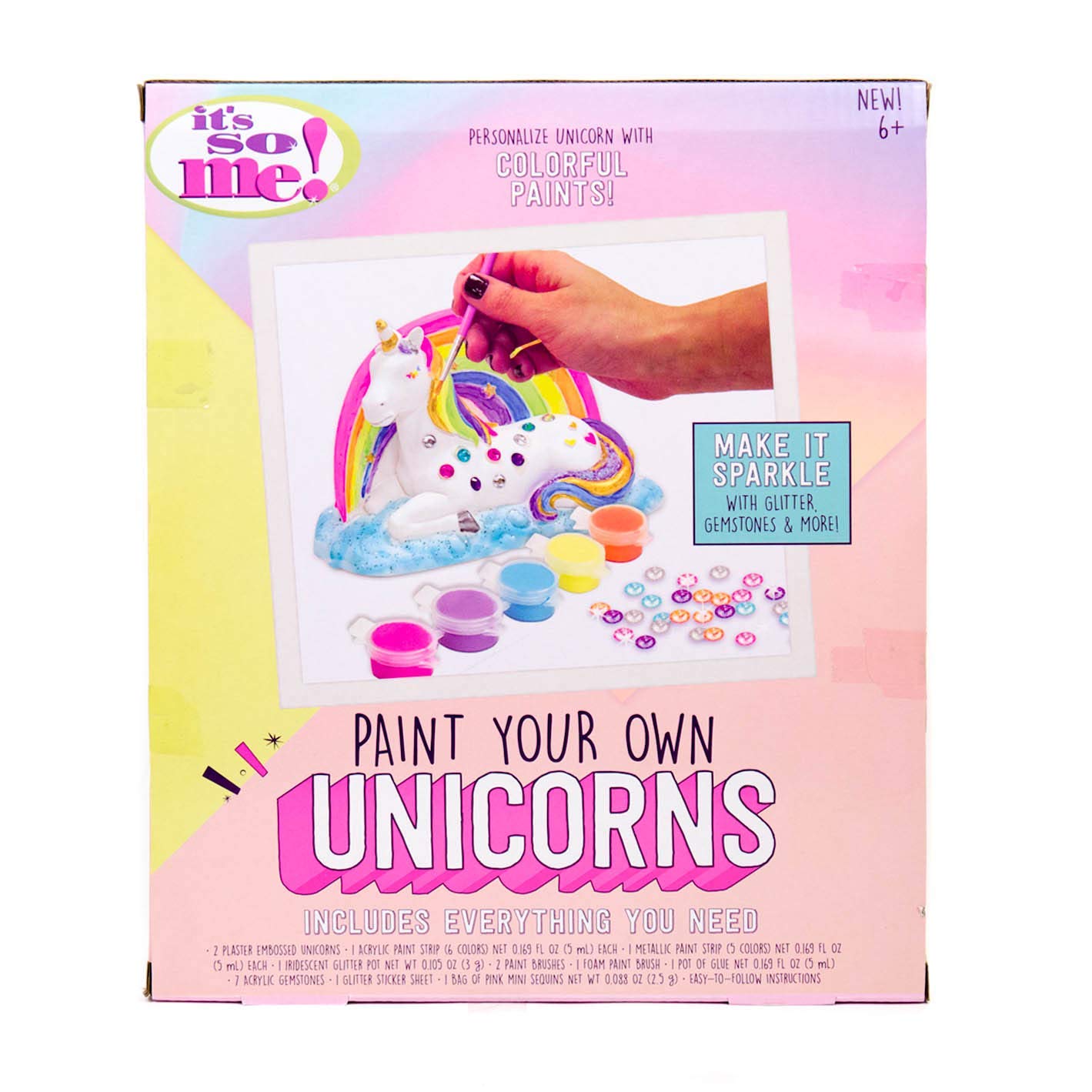 It’s So Me! Paint Your Own Unicorns – DIY Ceramic Unicorn Kit – Arts and Crafts Kits- Great Birthday Party Activities for Kids Ages 6, 7, 8, 9