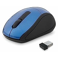 Verbatim 2.4G Wireless Mini Travel Optical Mouse with Nano Receiver for Mac and PC - Blue