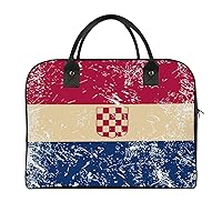 Croatia Retro Flag Travel Tote Bag Large Capacity Laptop Bags Beach Handbag Lightweight Crossbody Shoulder Bags for Office