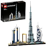 LEGO 21052 Architecture Dubai, Gift Idea for Teenagers Aged 16 and Over, Creative Hobbies Adults, Model Kits and Model Making