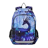 ALAZA Dragon in Forest Laptop Backpack Purse for Women Men Travel Bag Casual Daypack with Compartment & Multiple Pockets