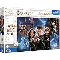 Trefl, Harry Potter Magic World 160 XL Super Shape Crazy Shape, Large Pieces, Movie Characters Jigsaw Puzzle, 50034, One Size