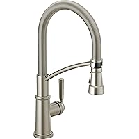 Peerless Westchester Single-Handle Spring Spout Kitchen Sink Faucet with Pull Down Sprayer, Stainless P7924LF-SS
