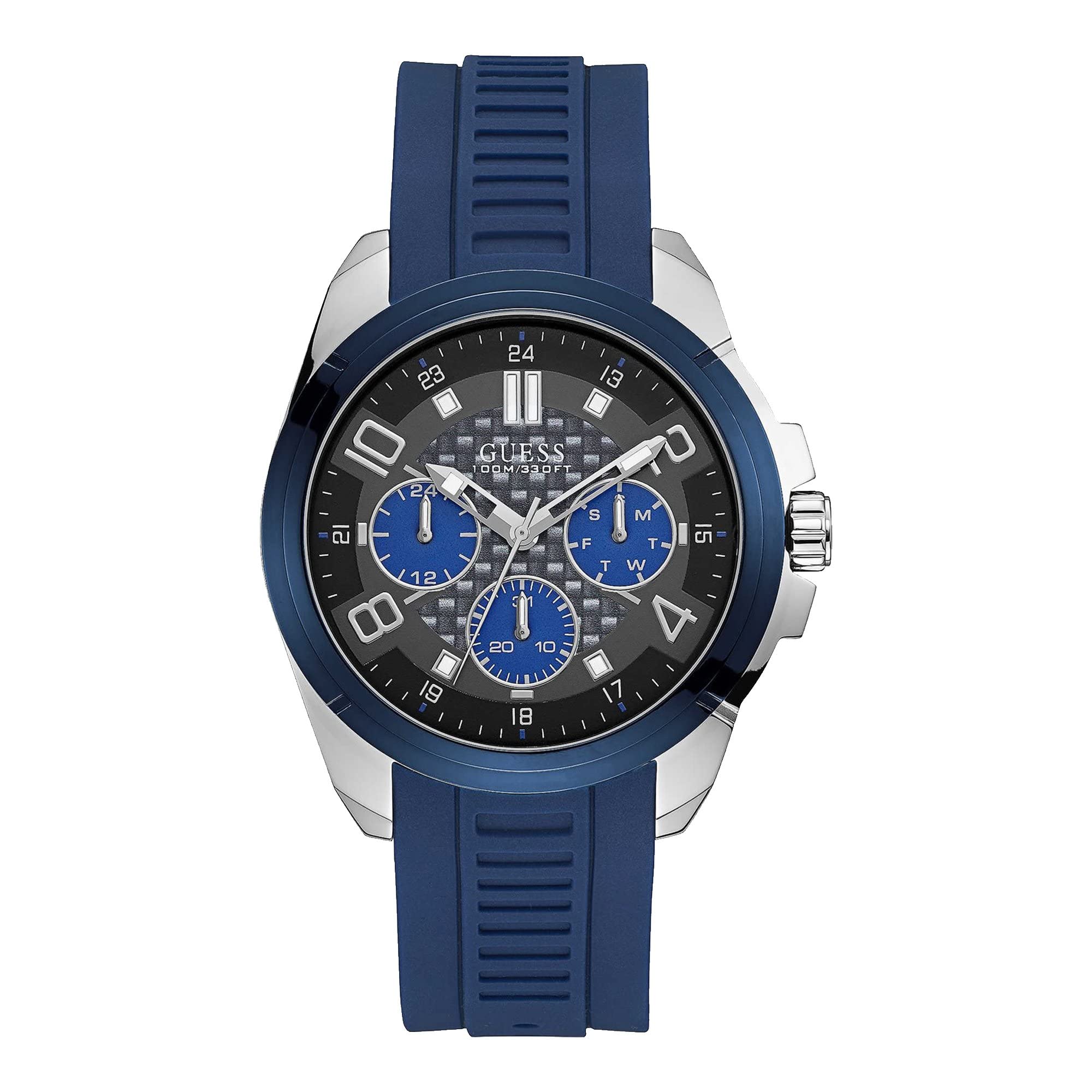 GUESS W1050G1 Analog Watch, Blue, 47MM, w1050g1