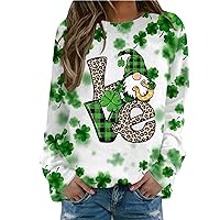 St Patricks Day Boy Apparel Day Prints Long Sleeve O Neck T Shirt Top Fleece Pullover