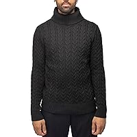 X RAY Men's Soft Slim Fit Turtleneck, Mock Neck Pullover Sweaters for Men, (Big & Tall)
