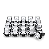 White Knight 1907WR-20AM Chrome Factory Style M12x1.5 Radius Seat Lug Nuts with Washer for Honda and Acura, 20 Pack