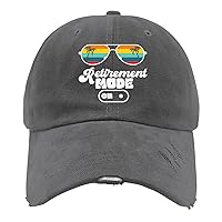 Retirement Mode On Summer Teacher Hat Women’s Hat Dark Grey Hat for Women Gifts for Daughter Sun Cap