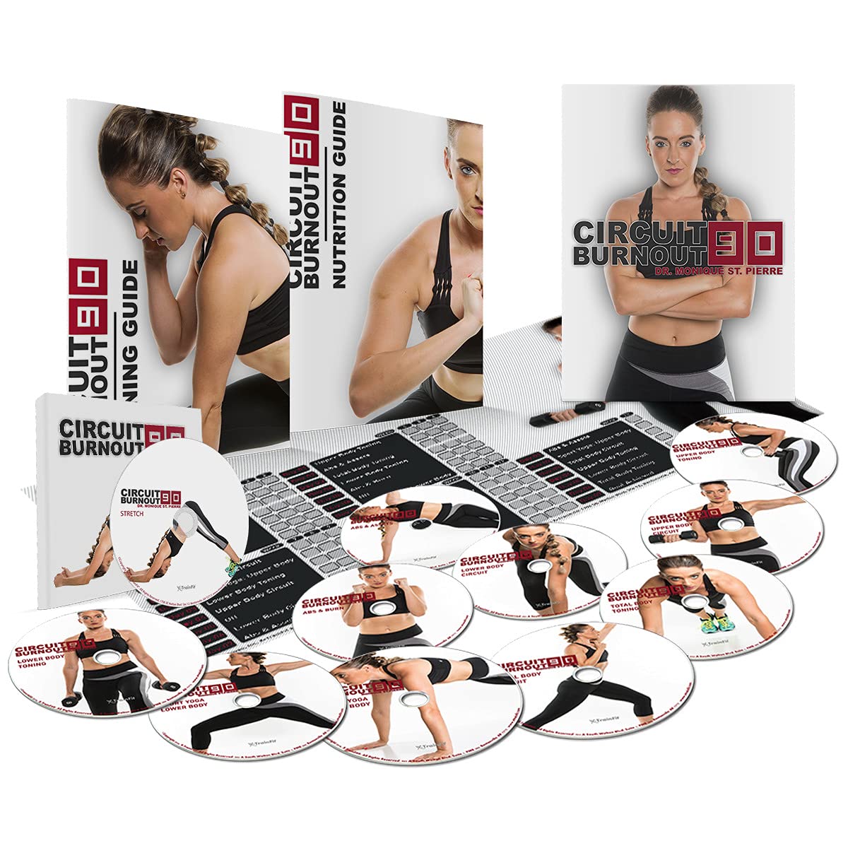 Circuit Burnout 90: 90 Day DVD Workout Program with 10+1 Exercise Videos + Training Calendar, Fitness Tracker &Training Guide and Nutrition Plan