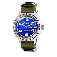 VOSTOK | Classic Amphibian Automatic Self-Winding Russian Diver Wrist Watch | WR 200 m | Amphibia 420432 |Fashion | Business | Casual Men's Watches