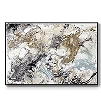 Renditions Gallery Canvas Wall Art Paintings Marbelized Abstract Watercolor Floater Framed Artwork for Bedroom Office Kitchen - 25