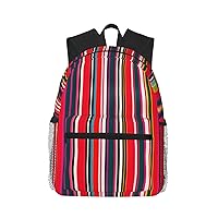 Lightweight Laptop Backpack,Casual Daypack Travel Backpack Bookbag Work Bag for Men and Women-Colorful Stripes