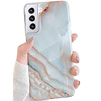 J.west Galaxy S21 5G Case 6.2-inch, Grey Marble Print Pattern Design Cute Graphics Stone Slim Protective Sturdy Women Girls Soft Silicone Phone Cases Cover for Samsung Galaxy S21 (Agate Slice)