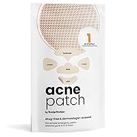 ROSELYNBOUTIQUE Pimples Patches for Face - Set of 5 X-Large Hydrocolloid Acne Clearing Patches for Full Face Spot Cover Absorbing Clearing Fast Healing Skin Care Tools