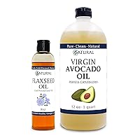 Zatural Flax Seed Oil + Avocado Oil Bundle