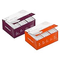 Healthycell Focus & Recall + Telomere Length Bundle - Nootropic Brain Support Supplement + Anti Aging Supplement for Lengthening Telomeres - Maximum Absorption Liquid Supplements - 30 Gel Packs x 2