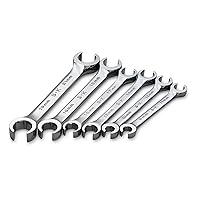 SK Tools USA 6 Piece Flare Nut Wrench Set, 6 Point, SuperKrome®, 9MM to 21MM | 376