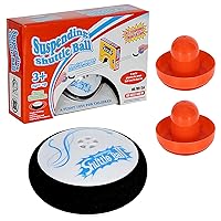 Air Hockey Pucks with 2 Red Air Hockey Pushers Air Hockey Game Table Plastic Electric Floating Air Hockey Table for Kids Adult Table Top Air Hockey for Gift