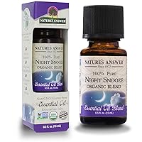 Nature's Answer 100% Pure Organic Essential Oil Blend, 0.5-Ounce, Night Snooze