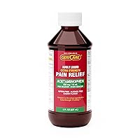 Extra Strength Acetaminophen 500 mg Adult Liquid Pain Relief, Fever Reducer, 8 FL OZ (Pack of 2)