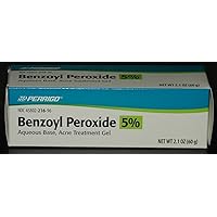 Perrigo 5 Percent Benzoyl Peroxide Acne Treatment Gel 60gm Tube