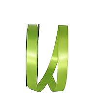 Reliant Ribbon 5000-042-05C Double Face Satin Allure Dfs Ribbon, 7/8 Inch X 100 Yards, Apple Green