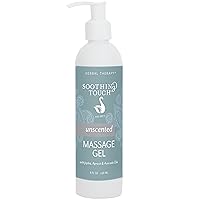 Soothing Touch Massage Gel, Unscented, 8 Ounce