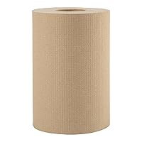 Boardwalk B6252 8 in. x 350 ft. 1-Ply Hardwound Paper Towels - Natural (12/Carton)