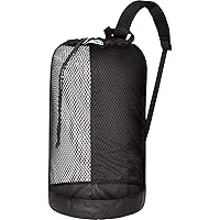 Stahlsac BVI Mesh Backpack: Compact 33L size, great beach bag for dry/wet gear, BLACK